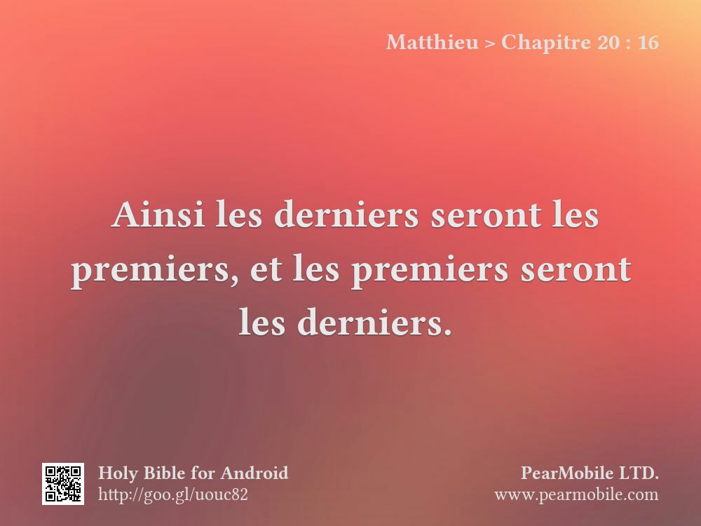 Matthieu, Chapitre 20:16